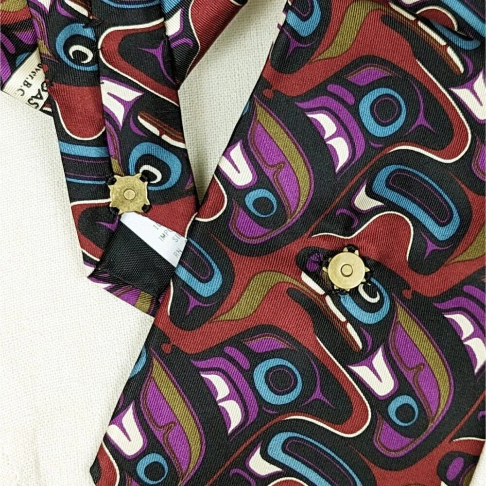 Tribal Art Print Ascot - Women's Tie - Unique Scarf - Necktie Scarf